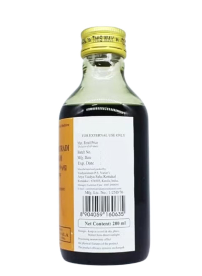 Kottakkal Ayurveda Dhurdhurapatradi Kera Tailam 200ml | Classical Ayurvedic Herbal Oil | External Use Wellness Oil | Traditional Kera Tailam Formula - Image 2